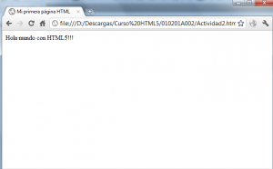 Tarea2 vista en Chrome