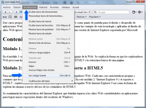 Como abrir la vista de código de Safari