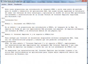 Vista de código de Safari