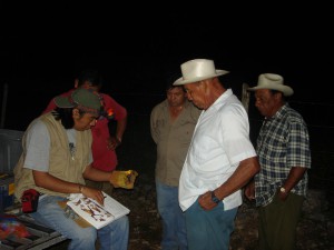 Educación ambiental: control de vampiro; Dzibilchaltún, Yucatán; 2007