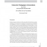 El conflicto de las facultades