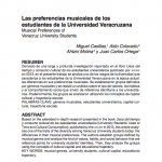 Preferencias musicales de los estudiantes UV