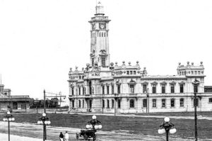 Paseo de Sanidad, frente al faro Venustiano Carranza, ca. 1928, Veracruz, Ver.