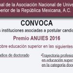 Imagen Convocatoria Premio ANUIES 2016