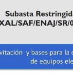 Imagen Subasta Restringida UV/XAL/SAF/ENAJ/SR/01/2017