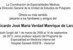 Imagen Pésame por el sensible fallecimiento del Dr. Ricardo José María Verdad Manrique de Lara
