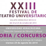 Imagen Concurso de cartel – XXIII Festival de Teatro Universitario