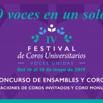 Imagen IV Festival de Coros Universitarios. Voces Unidas 2019