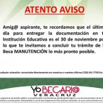 Imagen Atento aviso Becas Manutención