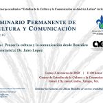 Imagen Seminario Permanente de Cultura y Comunicación 7° sesión