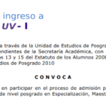 Imagen Convocatoria de Ingreso al Posgrado 2021_1