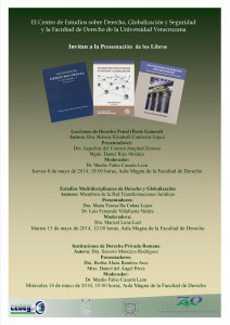 Cartel Presentaciones de Libros Mayo 2014 2