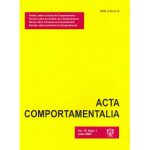 Imagen Revista Acta Comportamentalia