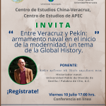 Imagen ¡REGISTRATE! Webinar Entre Veracruz y Pekín: armamento naval en el inicio de la modernidad, un tema de la Global History