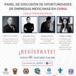 Imagen REGÍSTRATE! Conferencia “Panel de discusión de oportunidades de empresas mexicanas en China»