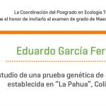 Imagen Invitación al examen de grado de Maestría de Eduardo García Fernández