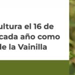Imagen Oficial, 16 de diciembre Día Nacional de la Vainilla