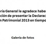 Imagen Galeria de entrega de Declaraciones de Situación Patrimonial mayo 2013