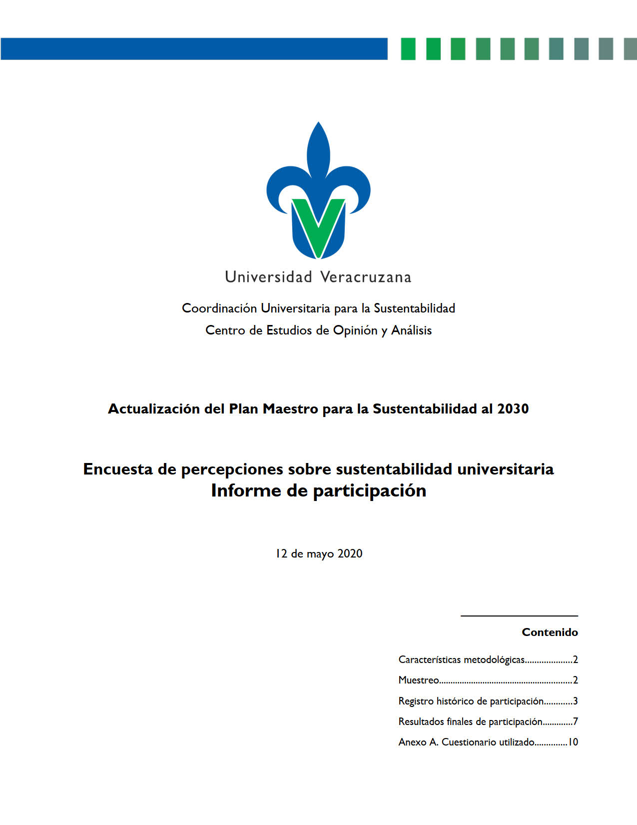 Informe de participación encuesta 2020