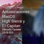 Imagen Actualización Apple para MacOS High Sierra y El Capitán
