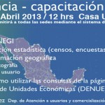 Imagen Conferencia – capacitación para manejo de datos del INEGI
