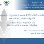 Imagen El observatorio de Seguridad Humana de Medellín Colombia: agendas  comunitarias y coinvestigación