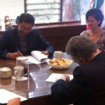 Imagen Firma de bases de colaboración con el Observatorio del Agua, Bosques, Cuencas y Costas (OABCC)