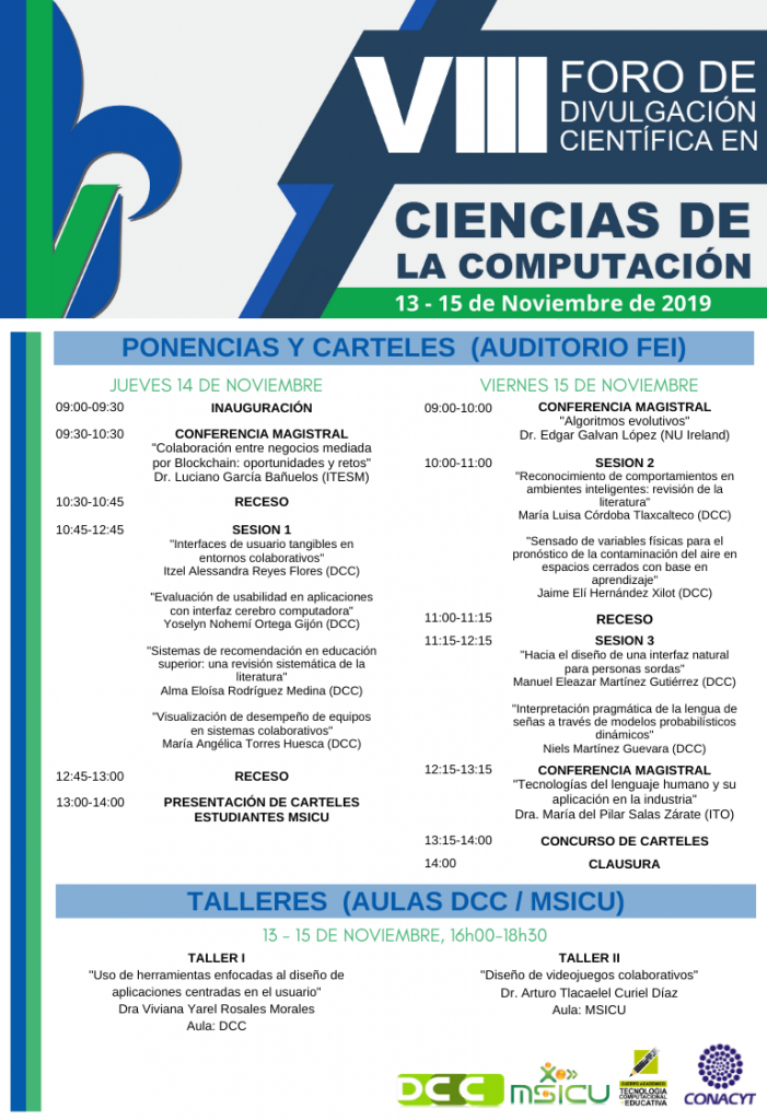 Programa VIII Foro de Divulgación Científica