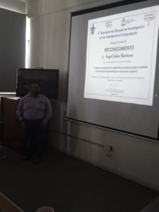 Mtro. Alejandro Najani León Gómez presentando