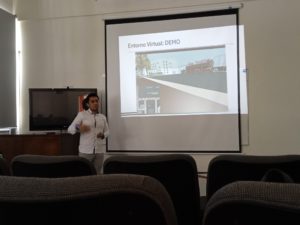 Mtro. Alejandro Najani León Gómez presentando