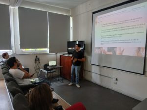 Andrés Eduardo Fuentes Cortázar presentando