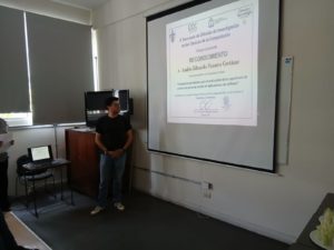 Andrés Eduardo Fuentes Cortázar presentando