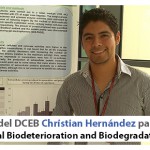 Imagen Estudiante del DCEB participó en el XVI International Biodeterioration and Biodegradation Symposium