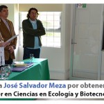 Imagen Felicidades a José Salvador Meza por obtener el grado de Doctor