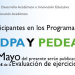 Imagen Resultados PEDPA y PEDEA a partir del 26 de Mayo