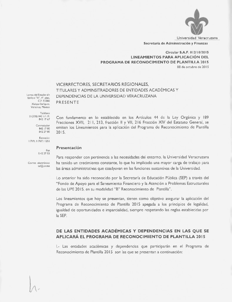 CIRCULAR-S.A.F.-12-001