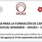 Imagen CONVOCATORIA PARA LA FORMACIÓN DE CAPITAL HUMANO FOMENTO SOCIAL BANAMEX – ANUIES – SENER 2018