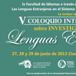 Imagen V Coloquio Internacional sobre Investigación en Lenguas Extranjeras – 2013