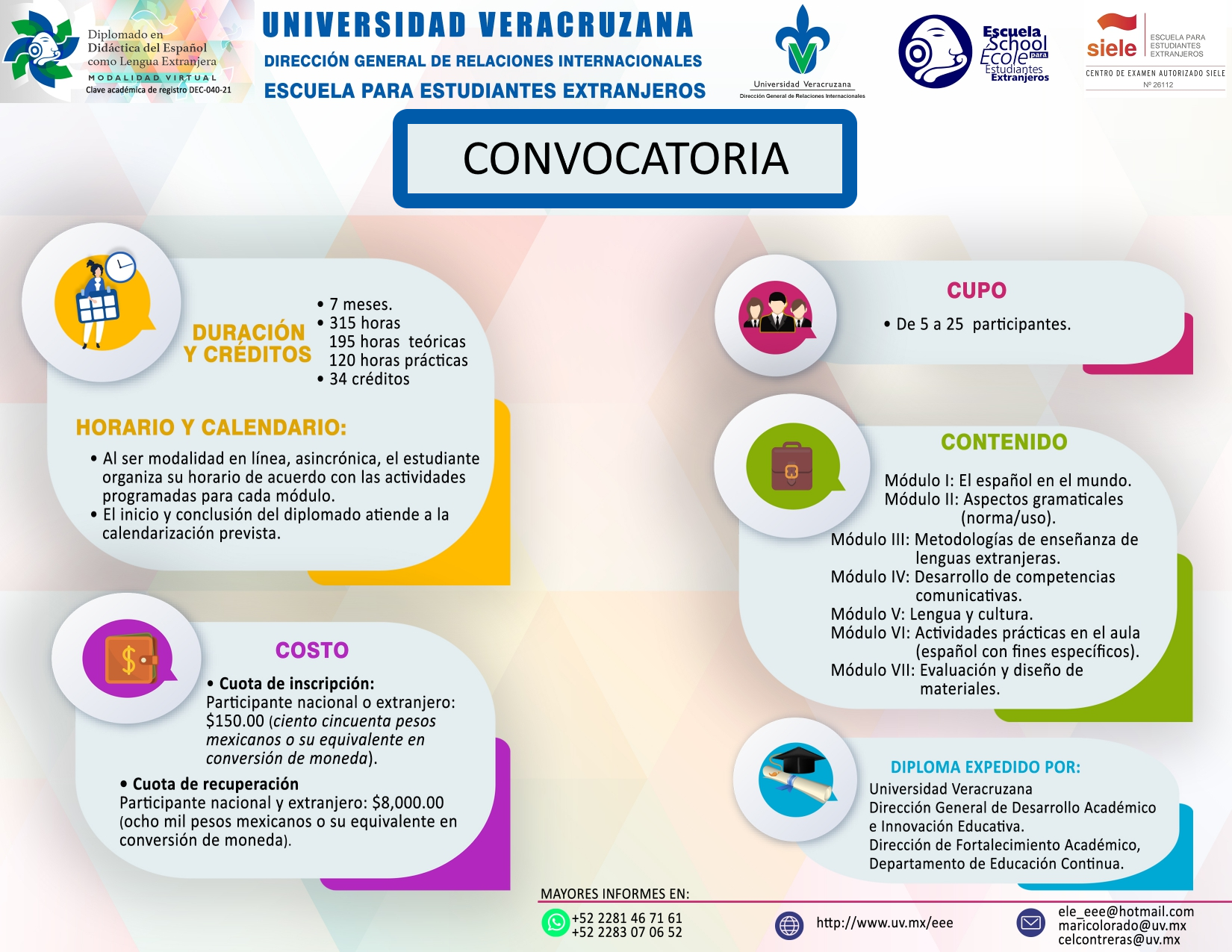 Diplomado en Didáctica del Español como Lengua Extranjera (Modalidad Virtual) 2021