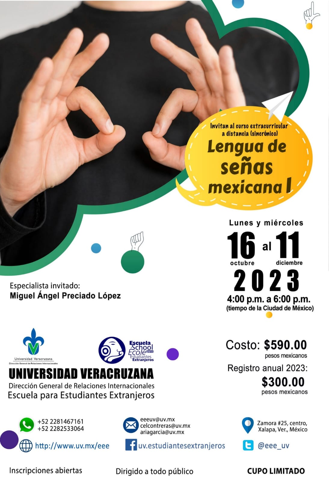 Cartel Lengua de Señas Mexicana 1 - 2023 - 2