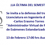 Imagen Invitación: defensa de trabajo recepcional  de Ingeniería de Software