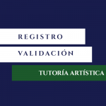 Imagen Registro y validación Tutoría Artística