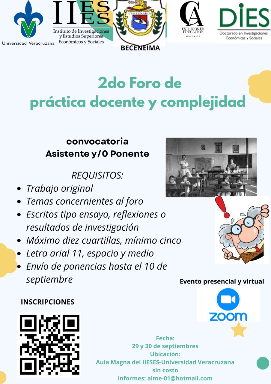 Cartel del Segundo Foro de Práctica Docente y Complejidad