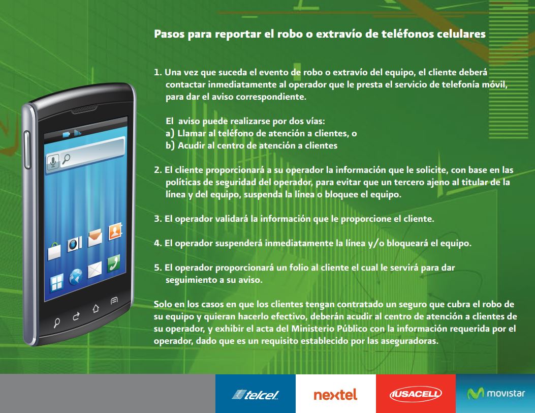 Guía actualizada para reportar celular robado a Telcel