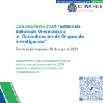 Imagen Convocatoria 2024 “Estancias Sabáticas Vinculadas a la  Consolidación de Grupos de Investigación”