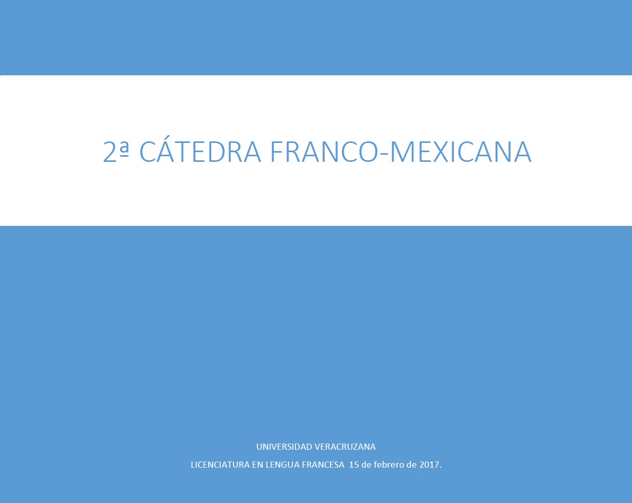► 2a Cátedra Franco - Mexicana