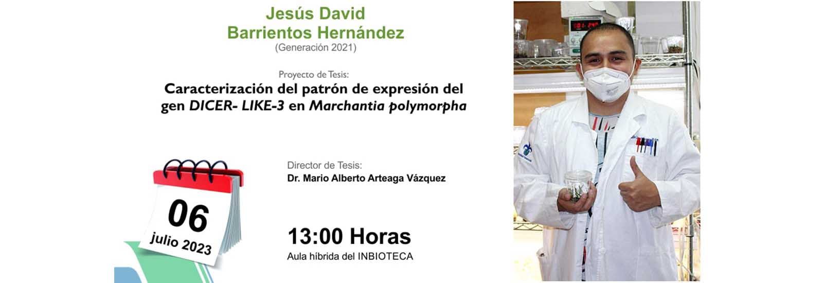 Imagen Invitación al Examen de Grado de Jesús David Barrientos Hernández