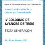 Imagen IV Coloquio de avances de tesis