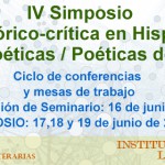 Imagen IV Simposio  Tradición teórico-crítica en Hispanoamérica “Fronteras poéticas / Poéticas de la frontera”