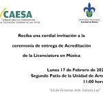 Imagen Ceremonia de entrega de acreditación de CAESA